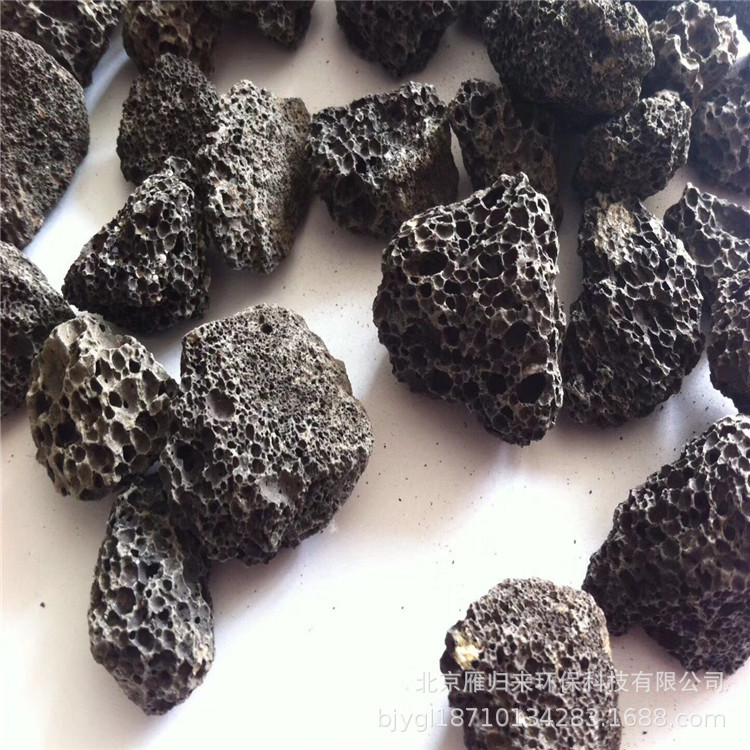 黑色火山岩颗粒水处理陶粒滤料
