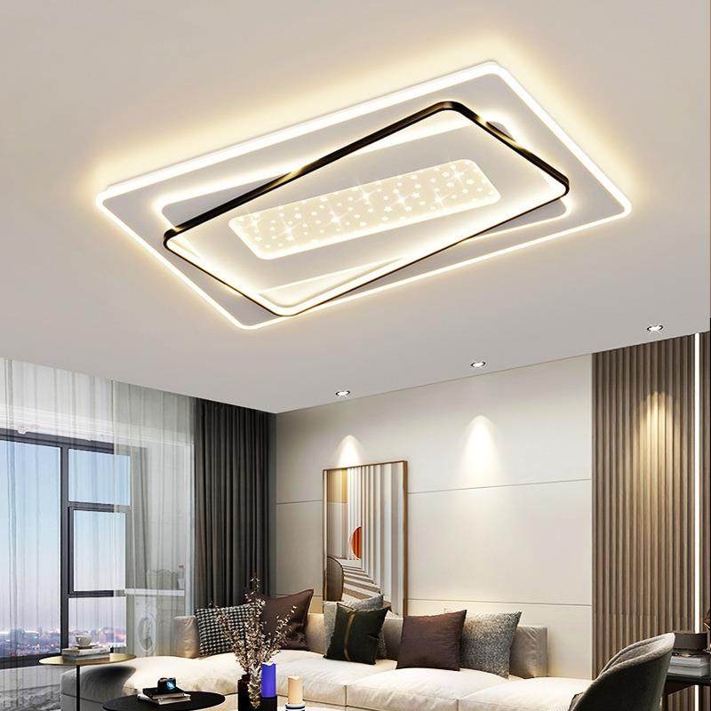 吸20顶5新款led客厅灯灯简约现代大气卧室餐厅灯2具全屋套餐98509