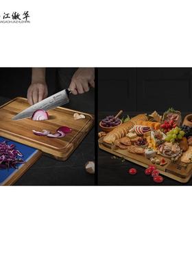 热销相木菜面板套装思双带水槽面板家用实木厨房ZHT66052揉切菜板