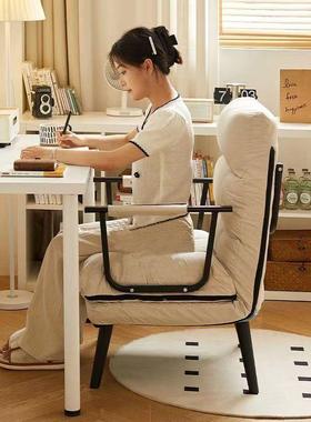 折叠躺办公室电脑椅午背休午椅单CWF人床多功能可躺睡坐靠沙发座