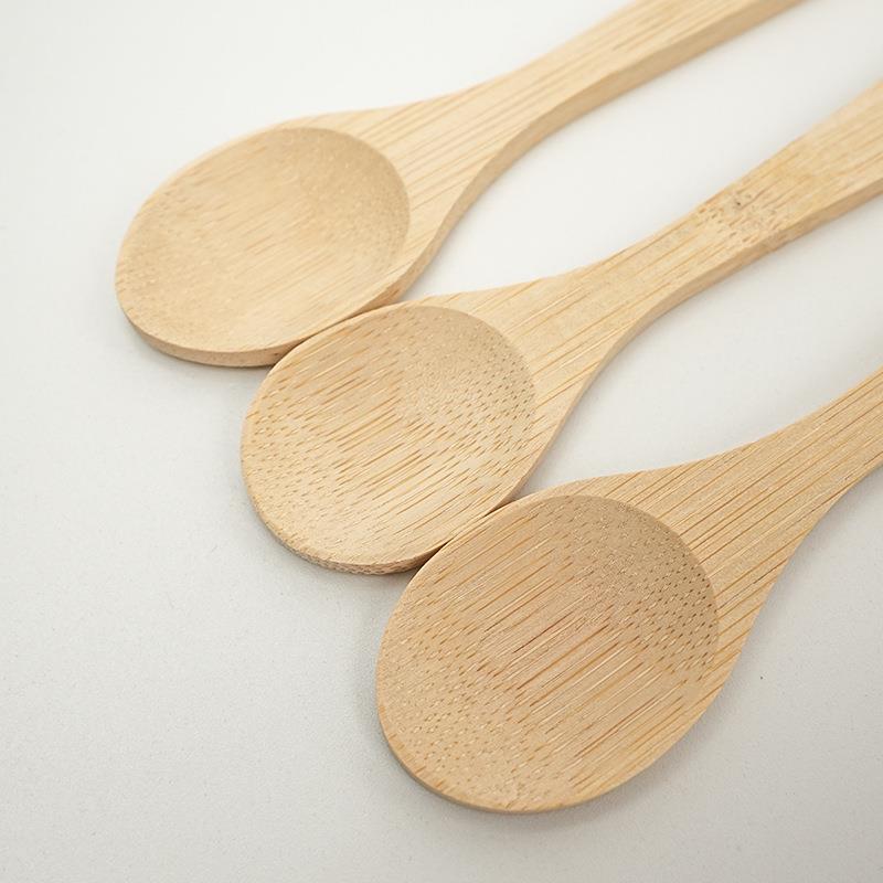 蜂蜜小竹勺13c无m调LBSZ迷羹你漆无蜡竹勺子雕刻lgo刻o字调料勺