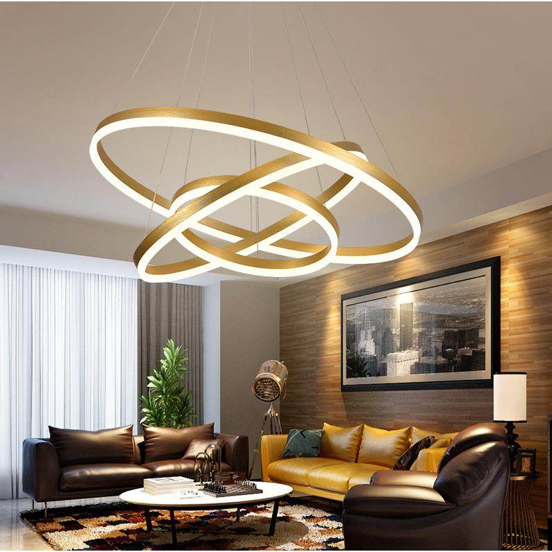 别墅楼梯酒店大厅形圆客厅吊灯204080圆圆环办公室六边形eld环吸