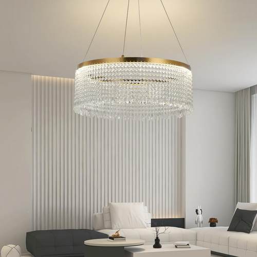 水轻奢吊灯客厅灯后现代简约大气餐厅新卧组合装饰室202晶58219款