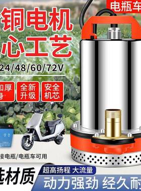 直流潜泵水12V2448STR60VV72V抽水泵V农用抽水机灌溉家用工厂厂家