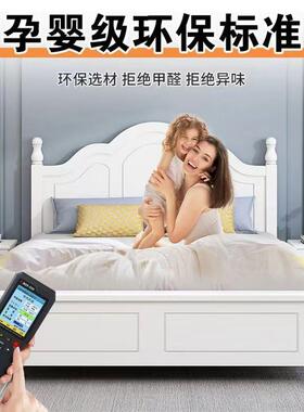 实木现代约双人1.5米出租床房用1.2单简主卧经济型人CRR工厂直销