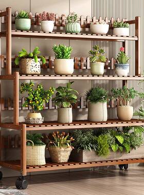 可物移多动花架置架阳台客w厅落地式多层室内阶梯层植物15645多肉