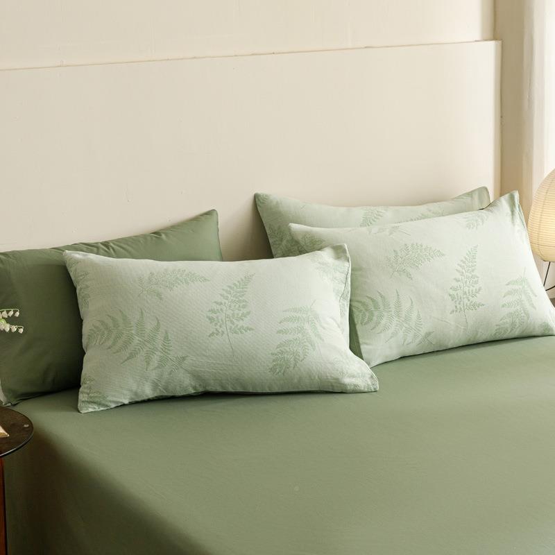 A类全棉三层纱四棉件套22纱5新款纯双层被套床单床0KBL-2024笠款