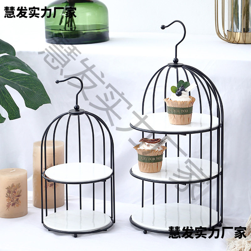 婚礼甜品台三层展示架