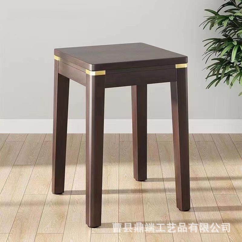 现货实木小凳子客厅质简餐凳约凳家具木餐凳脚凳琴可加厚叠放方形