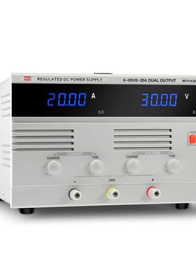 数显可调关型大功直流稳器30V20AOFD电率压渡老化开充电维修电源