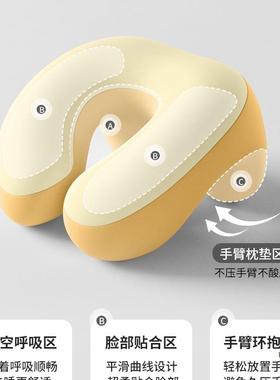 午睡生级枕小学F98MHJ68趴睡枕一年儿童枕头午睡趴桌休枕午趴趴枕