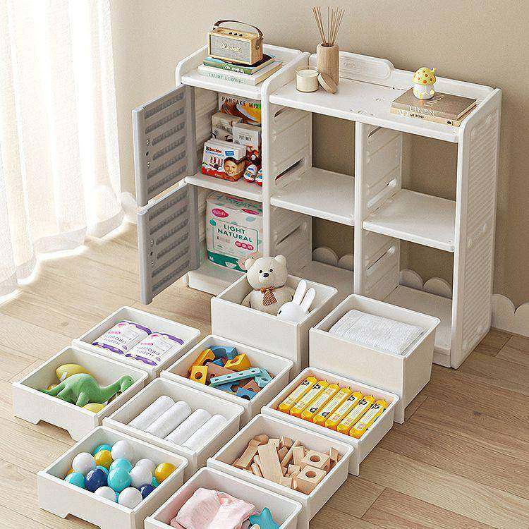 儿童玩HYC具纳架落多层家用宝宝置物收玩具架简易类整理分箱储物