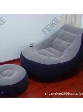 新款蹬充气懒人沙发两件套带脚68564加厚植绒气沙充热卖休闲发沙