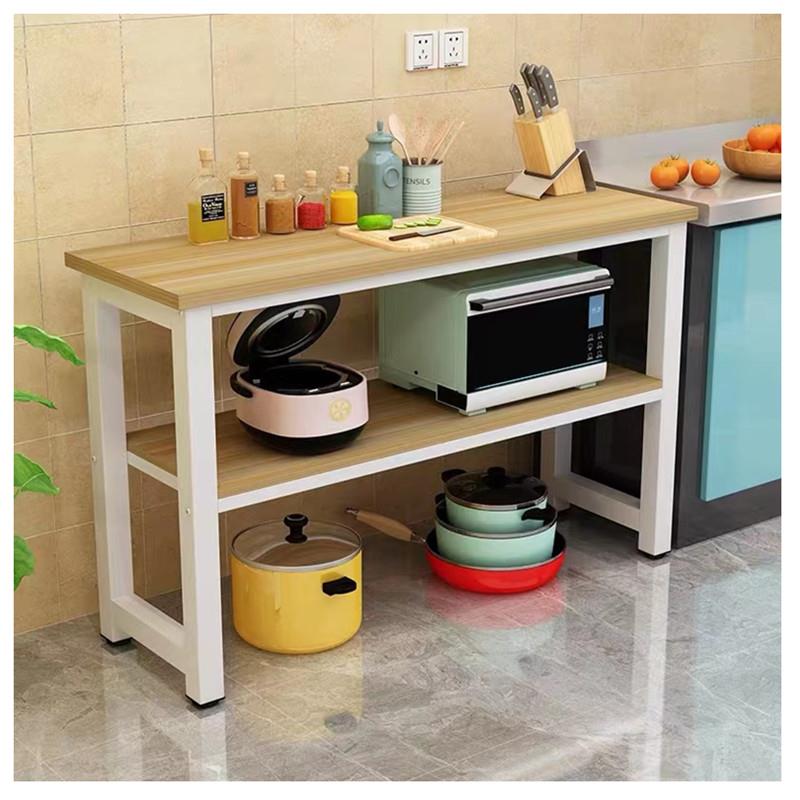 台房收纳微波炉烤箱置物架切菜F769M79M多层厨碗柜调料架多功操能