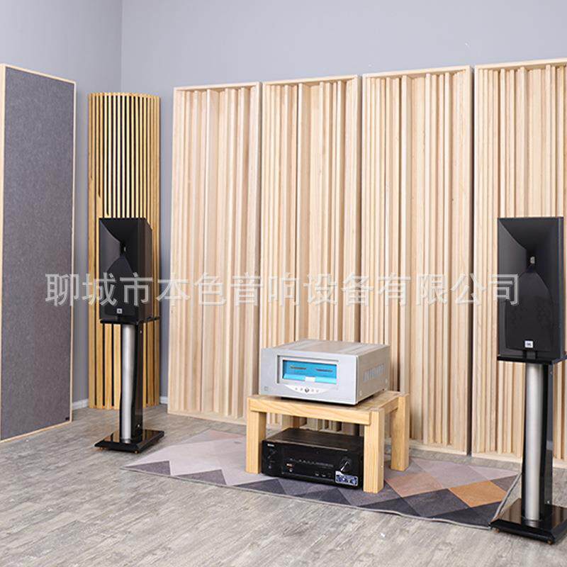 数汇声实木木全频280二次余扩板环保隔音吸音板影视音厅橡声学材