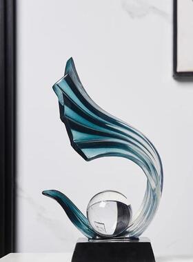 饰风生94405000水起酒柜装摆件轻客厅办公室大奢气上品档次感