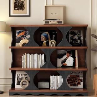 复古实木书客展高示柜置物柜BA33 厅中古玄关卧室柜储物柜 端法式