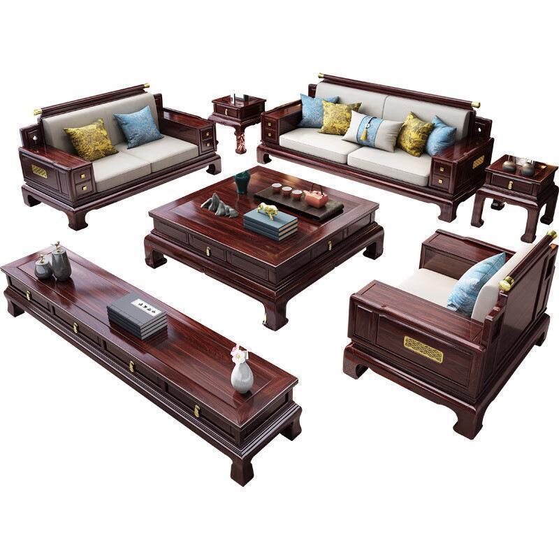 木新中式乌木沙现代中式新金古典客厅别墅大户型冬G105发夏两用实