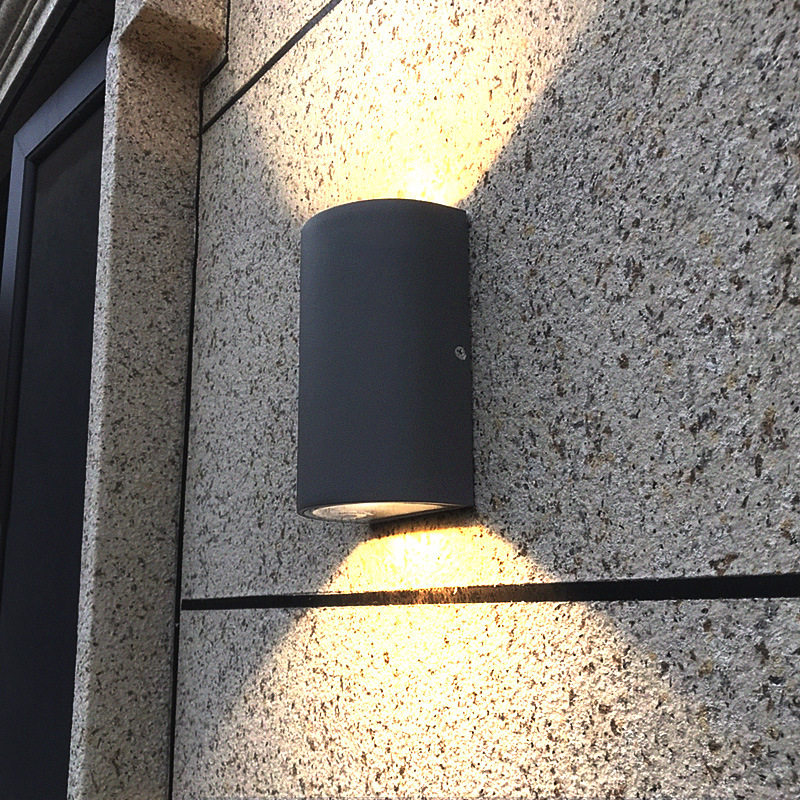户外防水壁灯现代简约室外楼梯别墅庭院阳台门前双头上下洗墙壁灯
