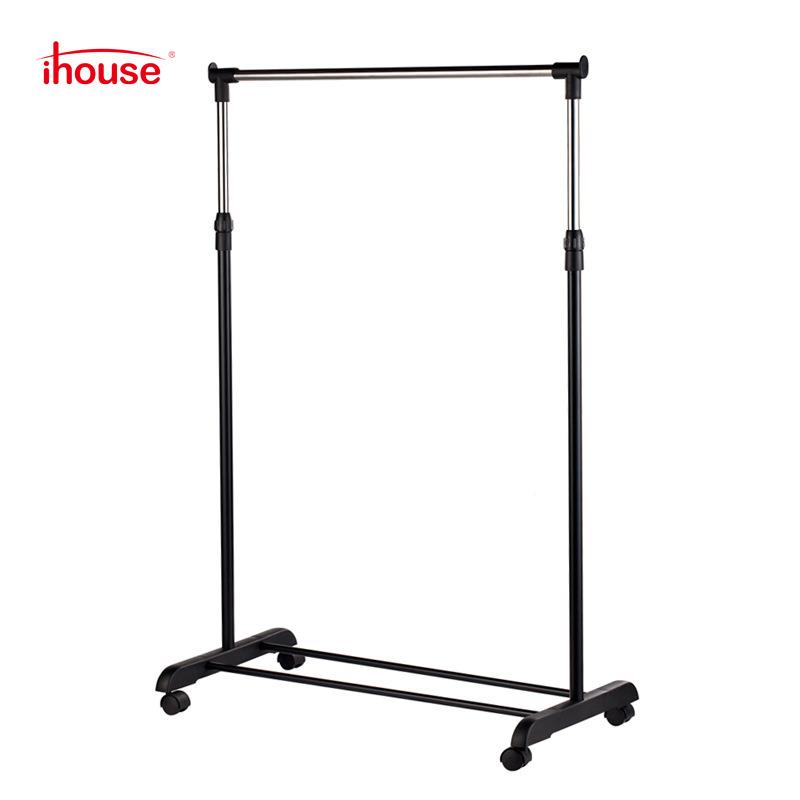 iho衣u台se地双957199杠不锈钢升降晒衣架家用挂衣架阳伸缩落晾杆