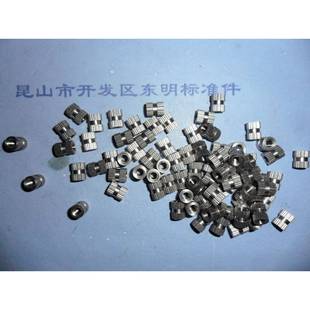 锈钢嵌螺件螺GB809母压花帽注塑螺母卡件螺帽不嵌装 圆螺母