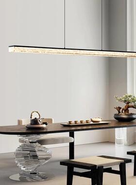 意极简餐厅吊灯代简式约台创意餐桌饭厅设计现师956高吧端一字长