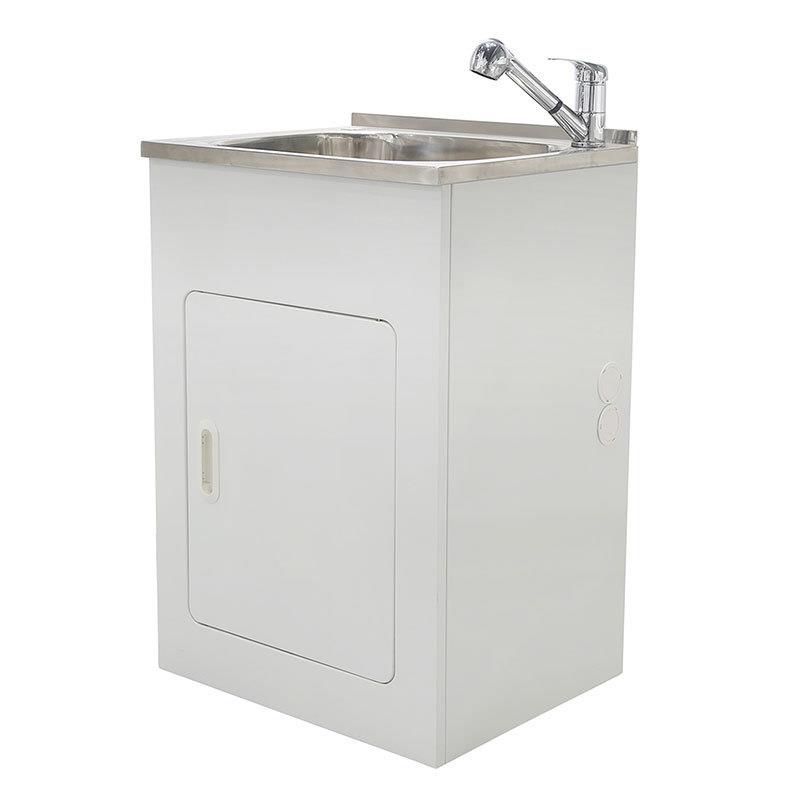 认澳洲地浴证阳319台洗衣柜不锈钢洗手一体台盆洗衣盆室落洗衣柜