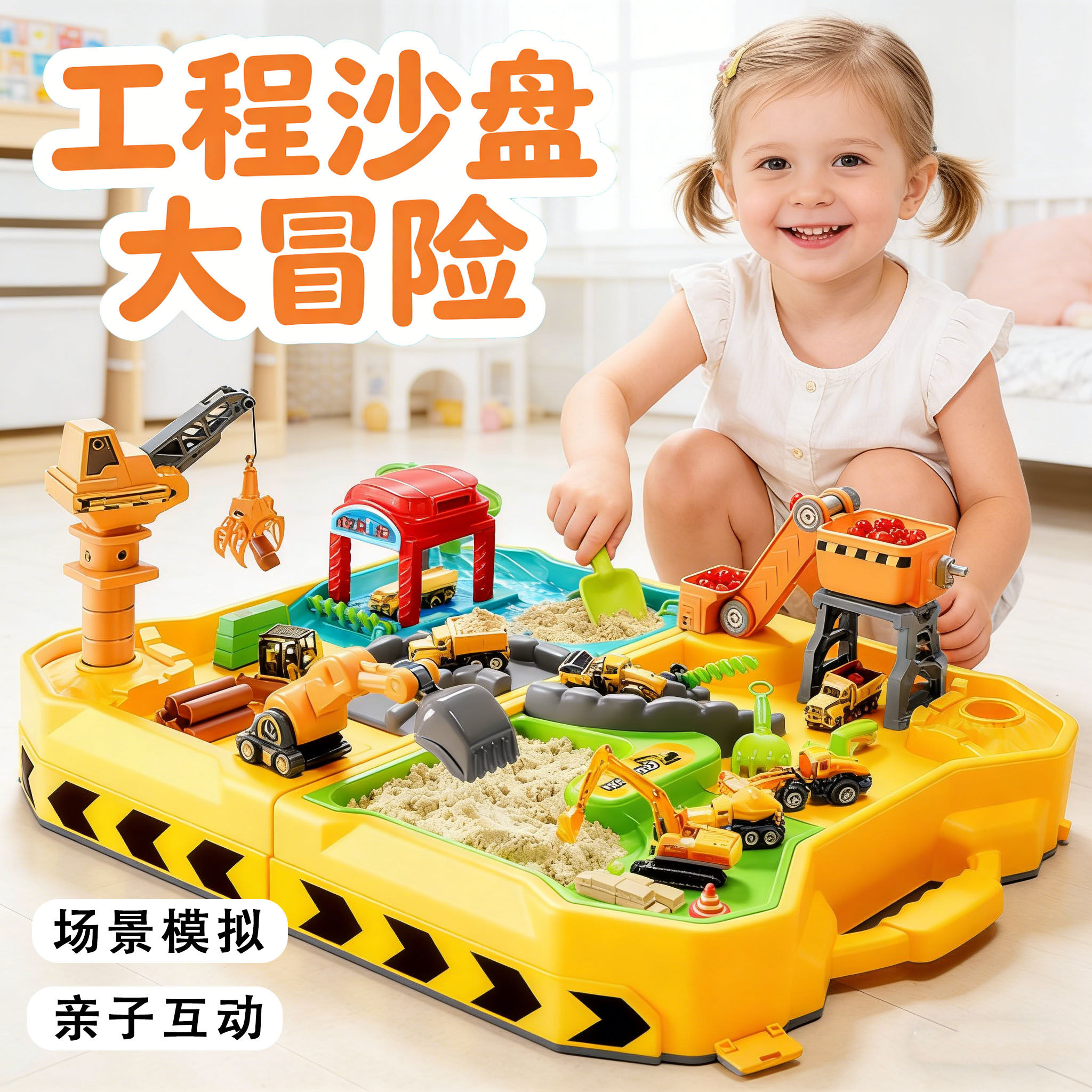 儿童沙滩玩具套装玩沙戏水工具桌