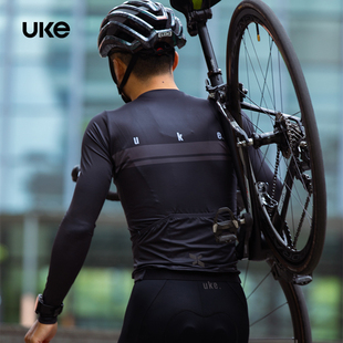 UKE骑行服男子长袖骑行服新款公路车防晒上衣夏季骑行衣套装