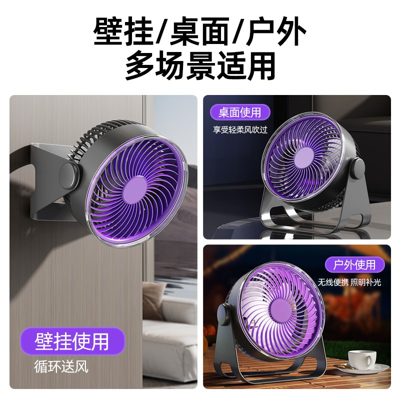 厨房风扇2025新款宿舍壁挂风扇家用多功能卫生间办公室小风扇
