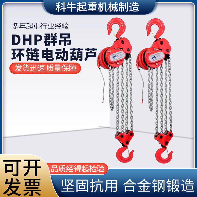 DHP群吊电动葫芦建筑爬架焊管焊罐环链电动葫芦10T6M群吊电动葫芦