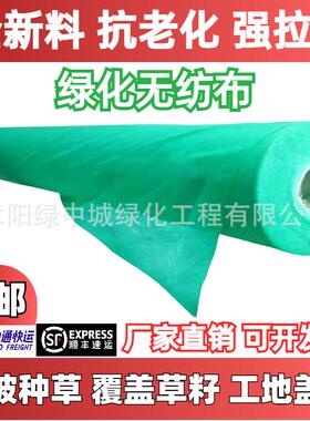 边坡护坡植草园林绿化无纺布保湿育苗绿色膜工地盖土布草坪无纺布