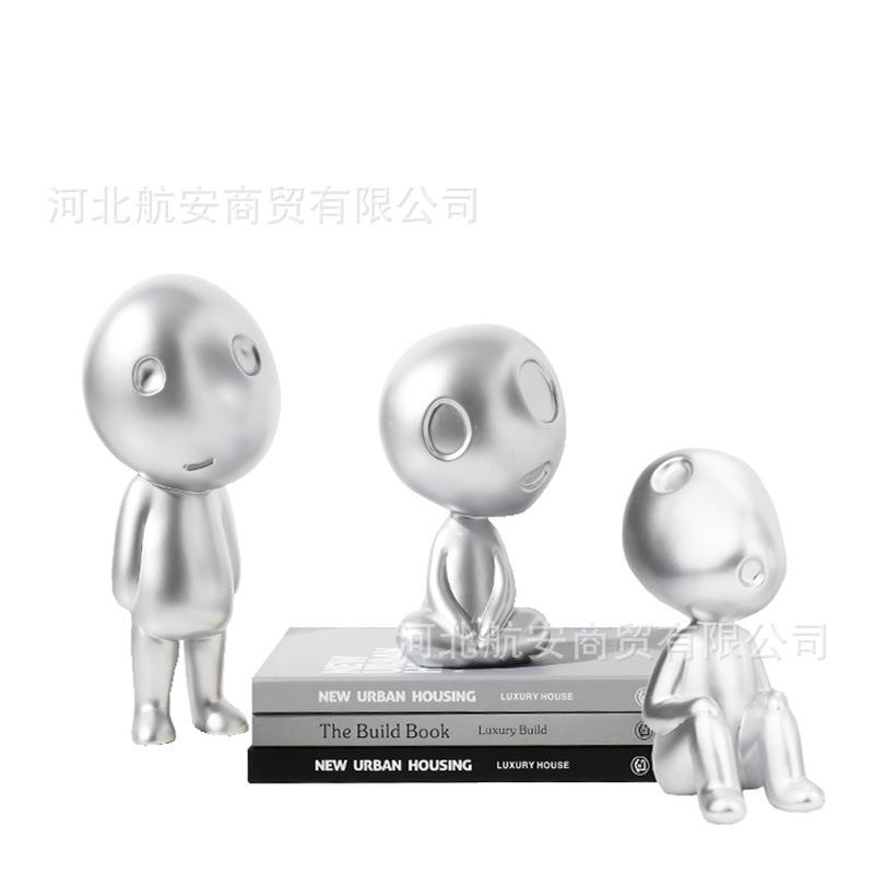 现代简约创意儿童房玩偶摆件样板房售楼处桌面人物小摆设软装饰品