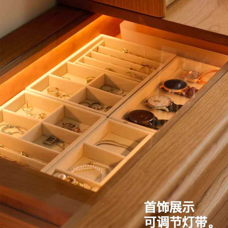 实木卧室斗柜现代梳妆台简约一体床尾收纳化妆台转角书桌化妆桌书