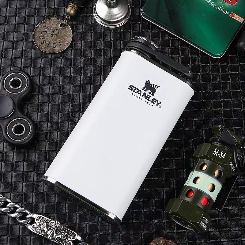 stanley小酒壶户外随身迷你便携白酒壶不锈钢扁平复古威士忌酒壶