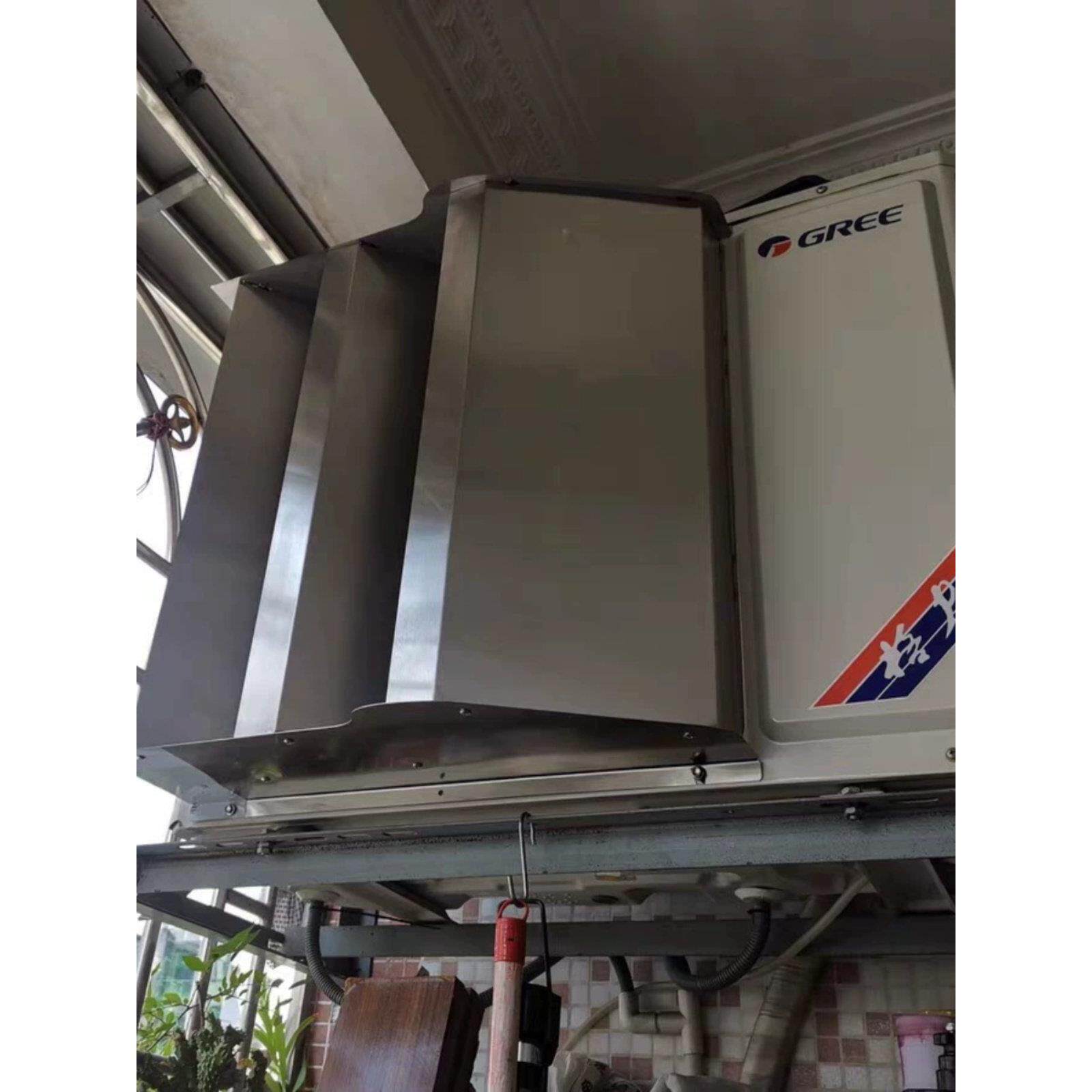 空调外机挡风板导风罩导流板改热风方向神器不锈钢百叶格栅导流罩
