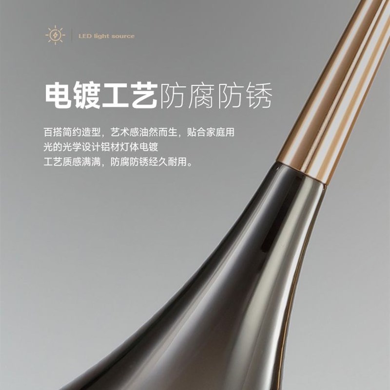 卧室床头吊灯现代简约可升降创意轻奢主卧床头灯小吊灯餐厅吊线灯