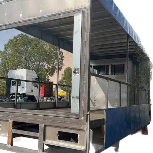 舞台专用车 骨架集装箱挂车 展翼箱式挂车展翼厢式半挂车报价
