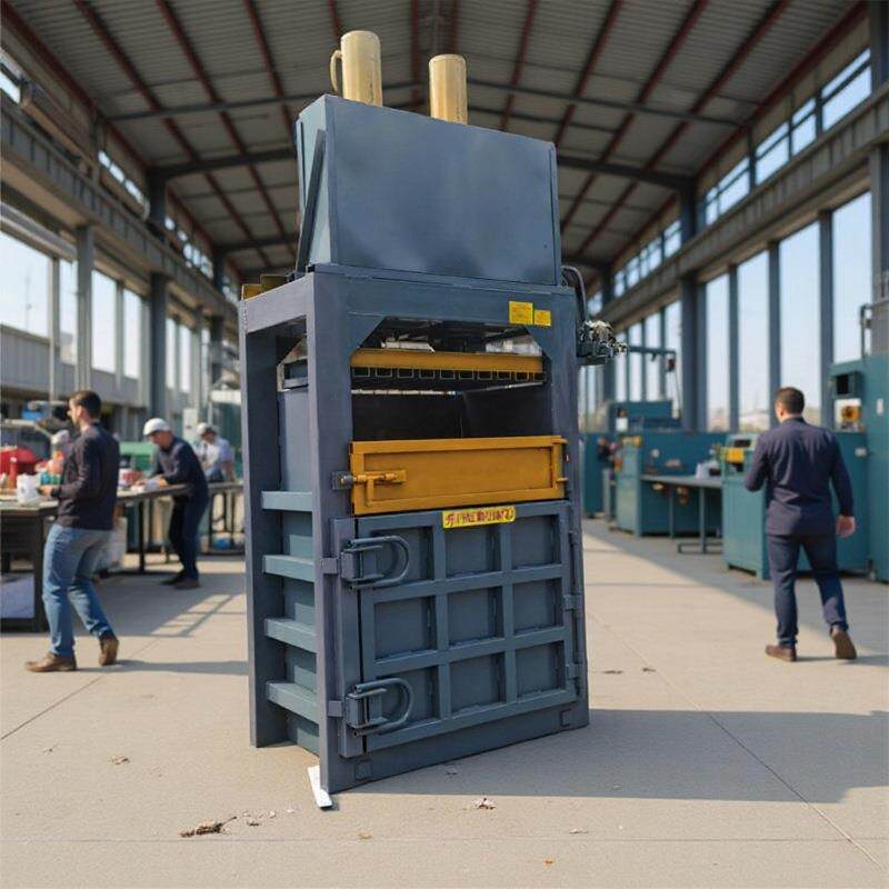 销售废旧农膜打包机五金废料压缩设备矿泉水瓶拉罐压扁机