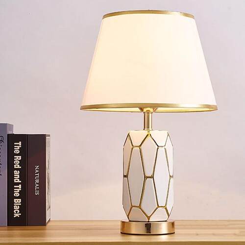 陶瓷台灯床头卧室客厅书房简约床头灯床边台灯ceramic table lamp