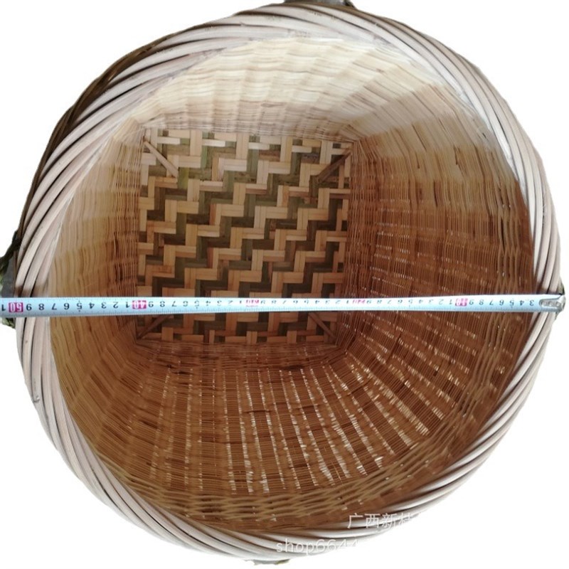 编织竹编大箩筐收纳脏衣篮超市展示堆头家用喜事挑担