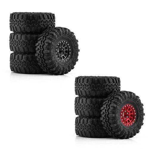 1/18 TRX4M路虎烈马1.0英寸轮胎轮毂 攀爬车铝合金轮毂 SCX24 FMS