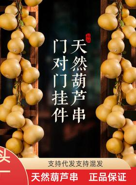 天然葫芦串挂件门对门客厅阳台窗户阳台装饰藤编装饰挂件