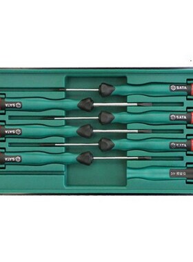 SATA世达工具 6件套一字微型螺丝批 09311