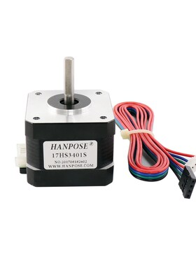 42步进电机 高34MM扭矩28Ncm 两相四线步进马达17HS3401S厂家热卖