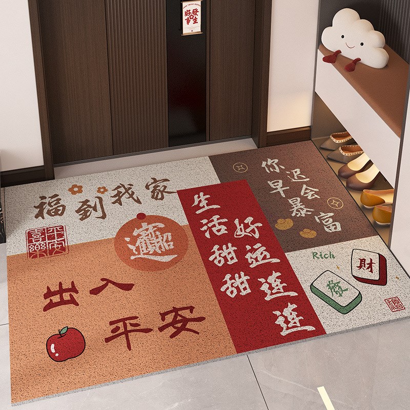 地垫入户门垫进门门口丝圈脚垫门外新款耐脏除尘进户玄关地毯