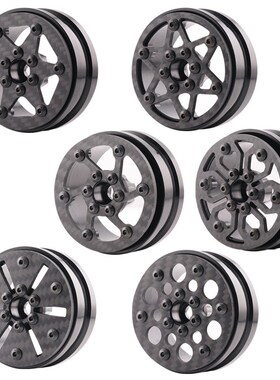 1.9寸碳纤维轮毂1/10仿真攀爬车SCX10 TRX4 Capra管架车 LCG轮胎
