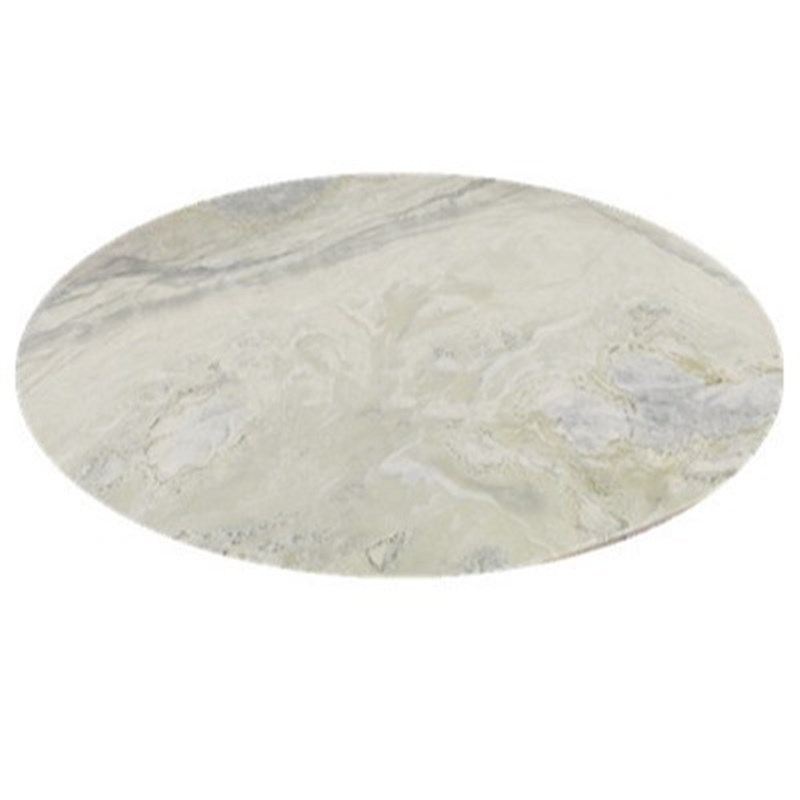 米黄洞石天然石材茶几圆桌台面带底座可做托盘摆件大理石