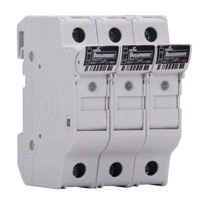 EATON伊顿BUSSMANN保险丝座CHCC3DIU带灯600V 30A 3P熔断器底座UL