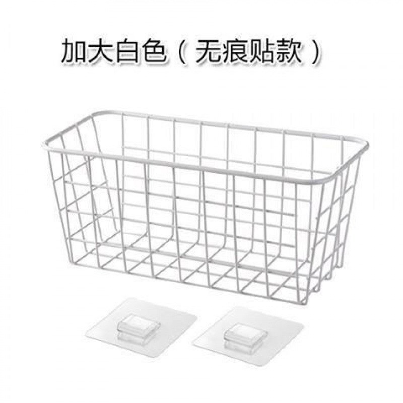 挂篮厨房壁挂架置物篮可挂墙杂物搁板挂蓝可挂式带挂钩菜篮子厕收